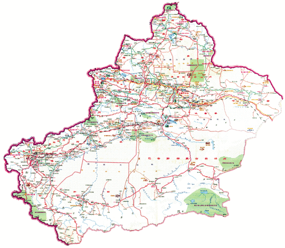 新疆各县地图_新疆各县地图高清版大图