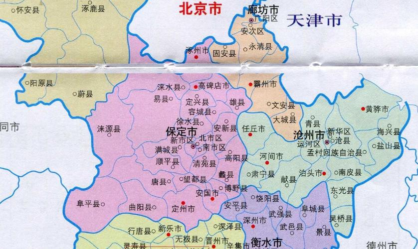 河北省保定市各县地图_保定市各个县地图