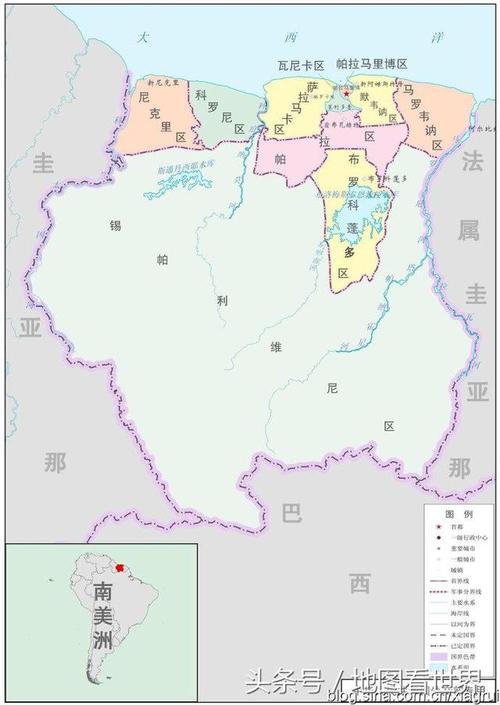 苏里南共和国简介-苏里南共和国简介地图